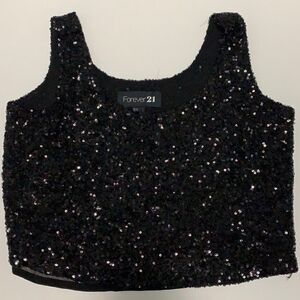 𝅺🌟FOREVER 21 Sequin Cropped Top🌟